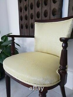 Antique chairs pair bedroom dining occasional upholstered in Osbourne and little