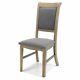 Aston Oak Furniture Grey Set Of Four Upholstered Dining Room Chairs