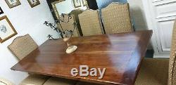 Barker and Stonehouse dining table and 8 upholstered chairs