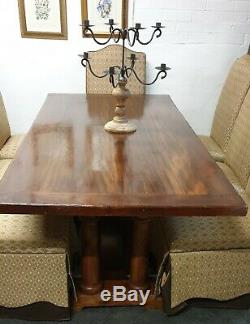 Barker and Stonehouse dining table and 8 upholstered chairs