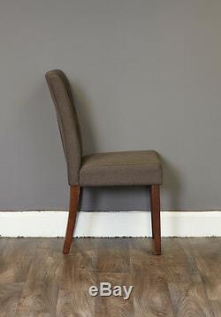Baumhaus Flare back Slate Upholstered Dining Chair (PACK OF TWO) Free Delivery