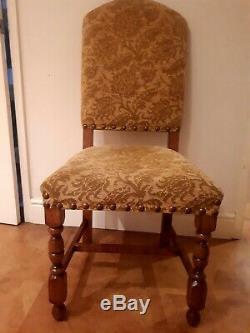 Beautiful Frank Hudson & Sons 10 upholstered dining chairs