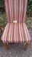 Beautiful Striped Velvet Dining Chairs X 8
