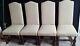 Beautiful Set Of 4 Upholstered Antique Oak Dining Chairs