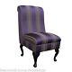 Bedroom Dining Room Accent Chair In A Damask Damson Purple Stripe Fabric Sr14276