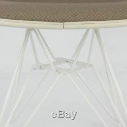 Beige Hopsack Herman Miller Vintage Original Eames Upholstered DSR Side Chair