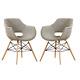 Beige Modern Velvet Dining Chairs Upholstered Seat Legs Dining Room Kitchen