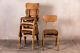 Ben Style Wooden Stacking Chair Vintage Inspired Oak Stackable Cafe Chair