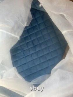 Bentley Designs Blue Velvet Diamond Stitch Dining Chair, 2 Pack