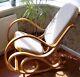 Bentwood Thonet Rocking Chair Padded Seat Birch Living Bed Room Conservatory