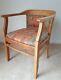 Bespoke Desk Chair, Office, Dining Room, Wooden Frame, Scandinavian Motif Fabric