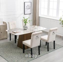 Blue Cream Grey Velvet Dining Chairs Set 2 4 6 Knocker Kitchen Bedroom Chair