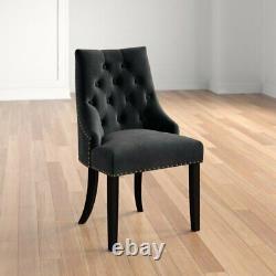 Brannon Upholstered Dining Chair Black