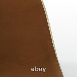 Brown Pair (2) Herman Miller Original Eames Upholstered DSR Dining Side Chairs