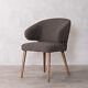 Brown Upholstered Dining Chair Wingback Chair Luxury Dining Chair Modern Chair