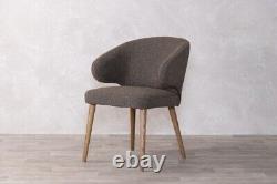 Brown Upholstered Dining Chair Wingback Chair Luxury Dining Chair Modern Chair