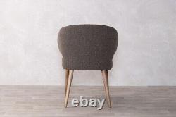 Brown Upholstered Dining Chair Wingback Chair Luxury Dining Chair Modern Chair