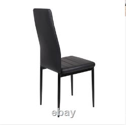 Chairs Dining Chairs 2/4 Pcs Faux Leather Upholstered Hight Back Kitchen Modern