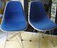 Charles Eames Vintage 1960's Upholstered Chairs With Some Marks And Bolt Missing