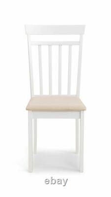 Coast Dining Chair x2 in White Lacquer Finish Priced per Pair