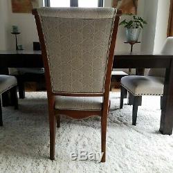 Contemporary / Antique Style Upholstered Dining Chairs (Set of 6)