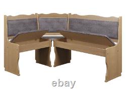 Corner Dining Set MINI III Kitchen Furniture Table Upholstered Chiars Alder Wood