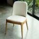 Cream Upholstered Dining Chair Modern Dining Chair Scandi Chair Side Chair
