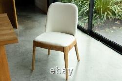 Cream Upholstered Dining Chair Modern Dining Chair Scandi Chair Side Chair