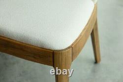 Cream Upholstered Dining Chair Modern Dining Chair Scandi Chair Side Chair