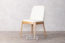 Cream Upholstered Dining Chair Modern Dining Chair Scandi Chair Side Chair