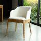 Cream Upholstered Dining Chair Modern Dining Chair Scandi Dining Chair Carver
