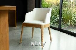 Cream Upholstered Dining Chair Modern Dining Chair Scandi Dining Chair Carver