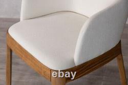 Cream Upholstered Dining Chair Modern Dining Chair Scandi Dining Chair Carver