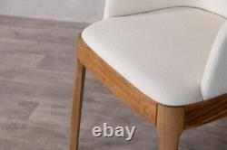 Cream Upholstered Dining Chair Modern Dining Chair Scandi Dining Chair Carver