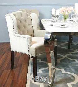 DINING CHAIR KATY premium class upholstered dining chair back ring quilted