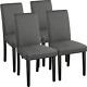 Dining Chair Set Of 4 Kitchen Chairs Fabirc Upholstered Chair Set With Solid Woo