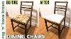 Dining Chairs Makeover U0026 Seat Pad Conversion