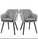 Dining Chairs Set Of 2 Modern Upholstered Fabric Velvet-touch Leisure Chairs