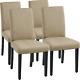 Dining Chairs Set Of 4 Upholstered Fabric Dining Chairs Kitchen Chairs High Back