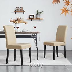 Dining Chairs Set of 4 Upholstered Fabric Dining Chairs Kitchen Chairs High Back