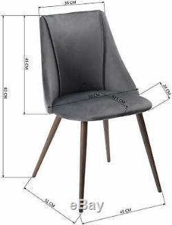 Dining Chairs for kitchen Mid Century Modern Side Chair Velvet Upholstered Chair