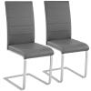 Dining Room Chairs Table Set Kitchen Faux Leather Seats Upholstered Modern