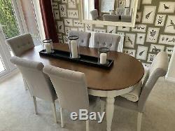 Dining Table and Fully Upholstered Chairs 6