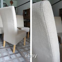 Dinning Chairs, removable covers upholstered high back, prefect condition, set of 8
