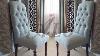 Diy How To Reupholster A Dining Room Chair With Buttons Alo Upholstery