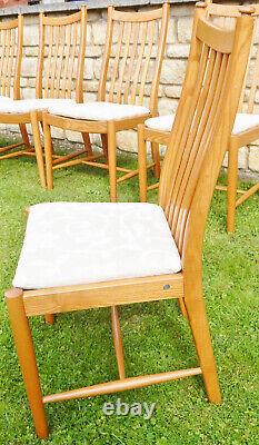 ERCOL PENN LIGHTWOOD DINING CHAIRS Set of 6 type 1138 LT shade