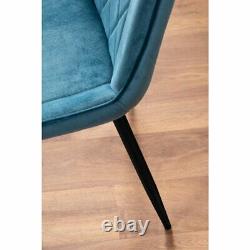 Eubanks Upholstered Dining Chair (Set of 2) Blue/Black