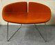 Fjord Armchair By Moroso Upholstered In Orange Italian Designer Chair A/f