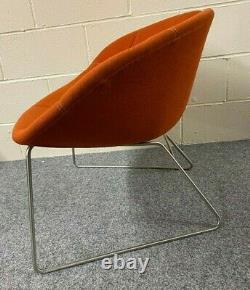 FJORD Armchair by MOROSO Upholstered in Orange Italian Designer Chair A/F