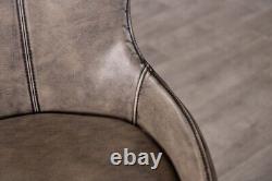 Faux Leather Dining Chair Grey Chair Upholstered Dining Chair